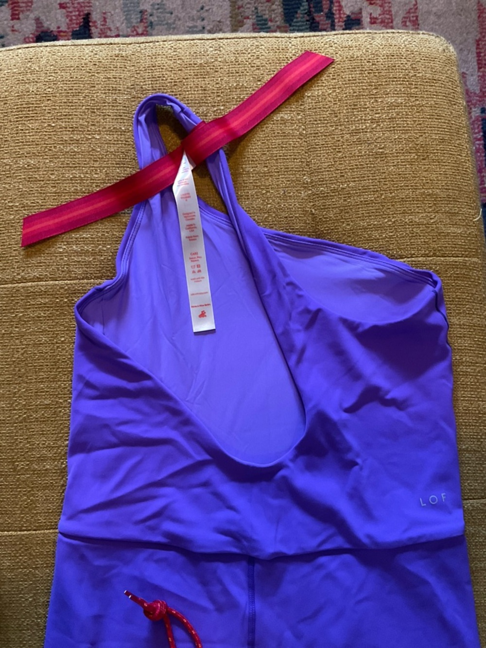 BNWT Left On Friday - Purple One-Shoulder Playsuit in MEDIUM - Picture 8 of 8